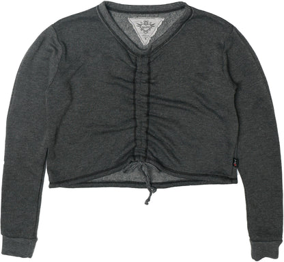 Heather Gather-Front Long-Sleeved Shirt