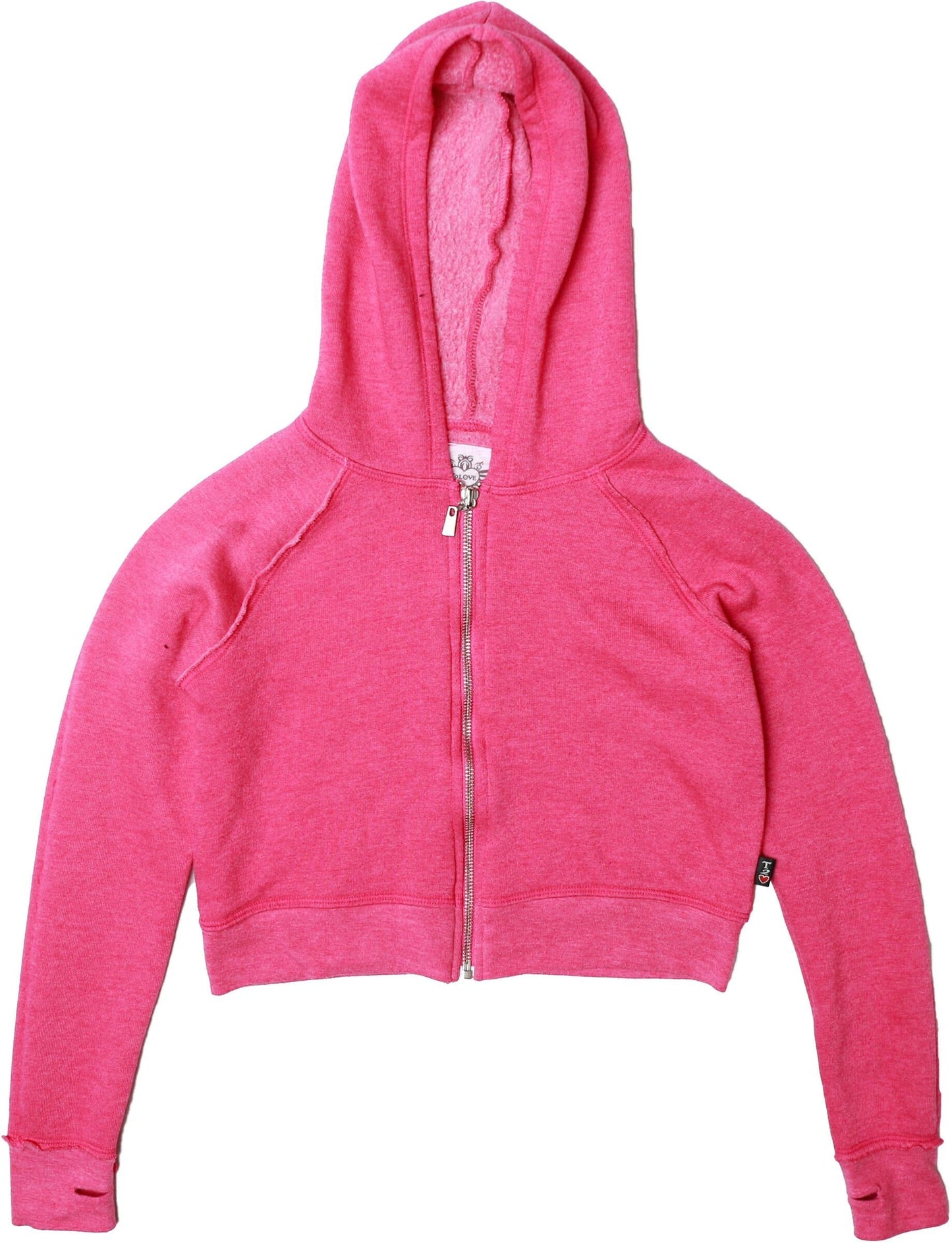 Heather Signature Hooded Jacket with Thumbholes