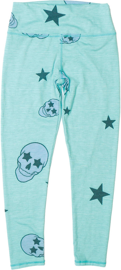Athletic Leggings (Pink Skulls Pattern)