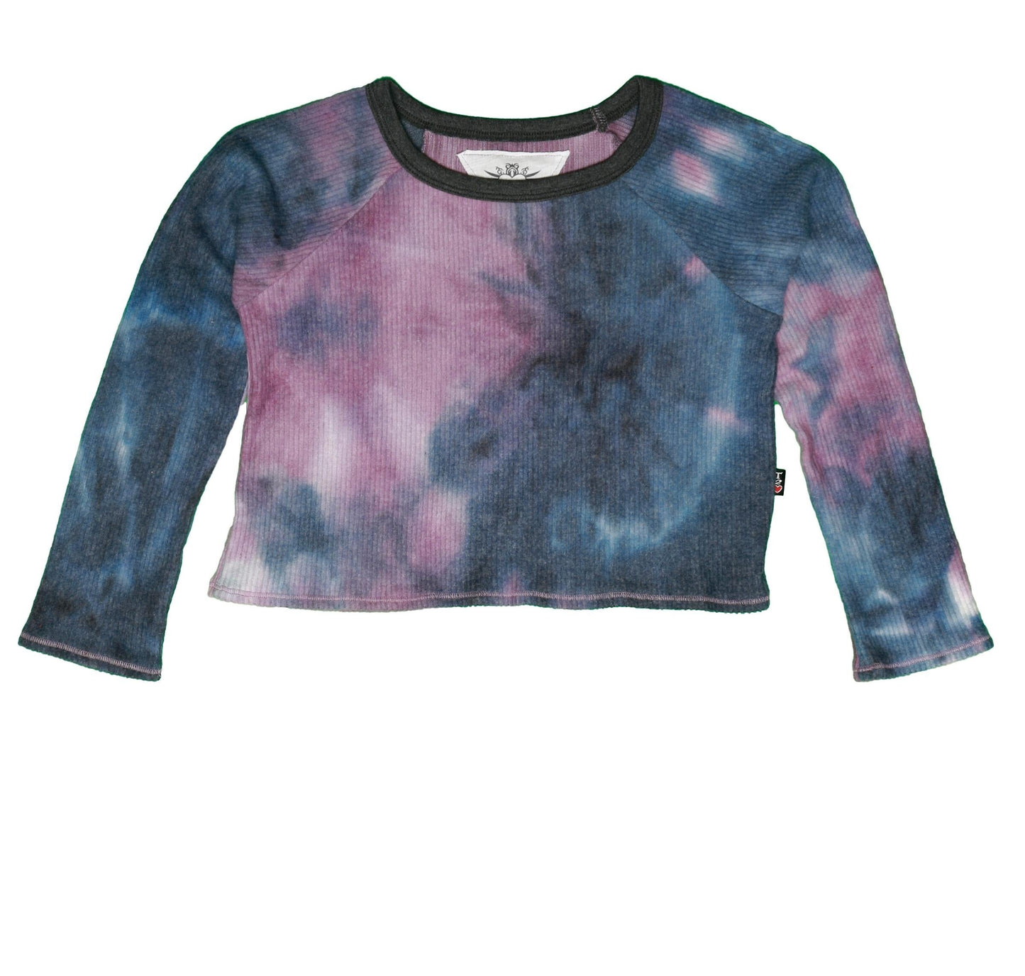 Crew Pullover (Navy-Purple Tie-Dye)