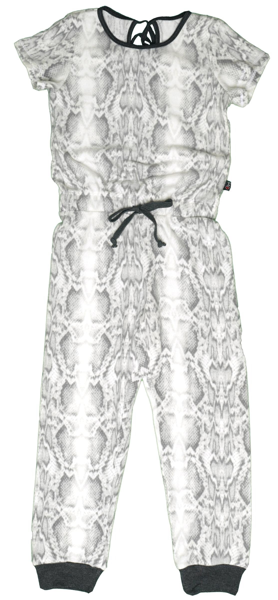 Crew Jumpsuit (Snake-Skin Print)