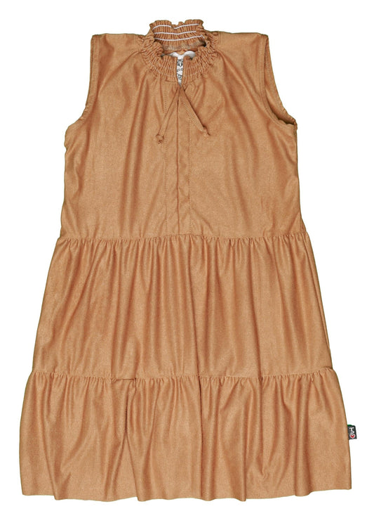 Sleeveless Tiered Dress (Microsuede)