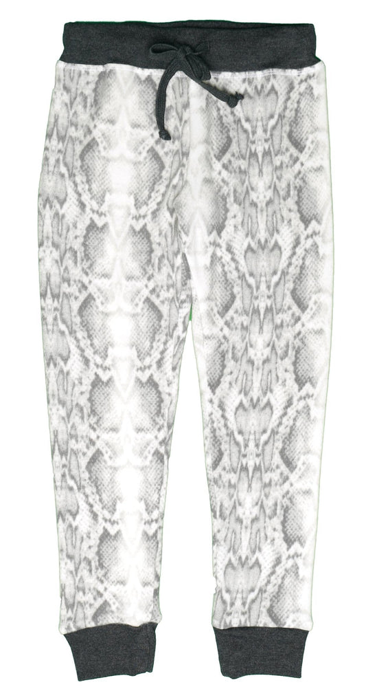 Cuffed Jogger Pants (Snake-Skin Pattern)