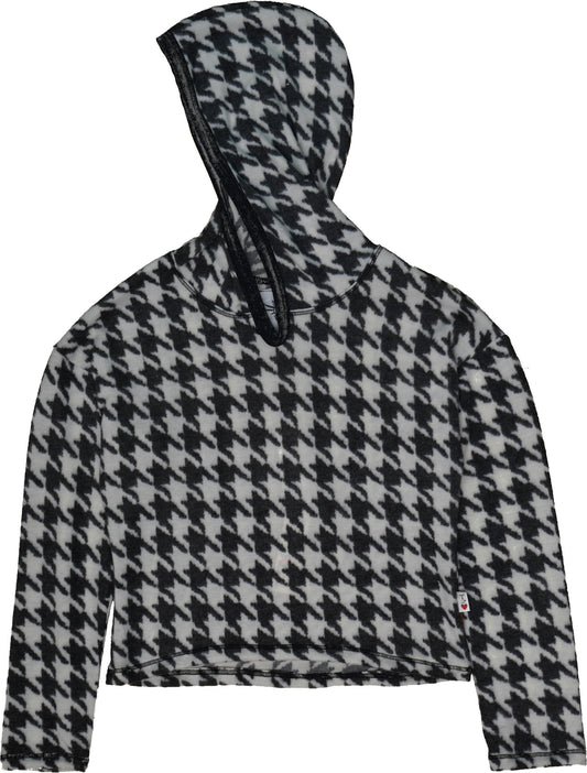 Hooded Pullover (Houndstooth Pattern)