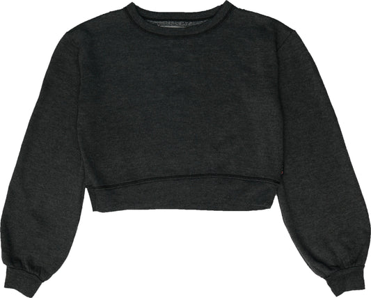 Puffed Long-Sleeved Crew Top