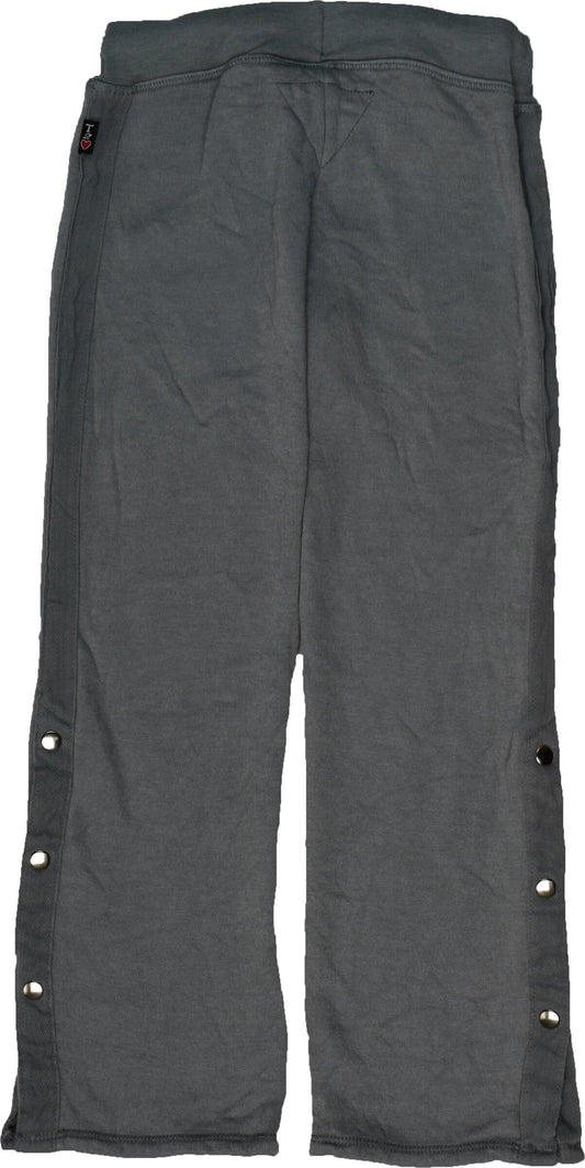 Wide-Legged Pants with Side Snap Buttons