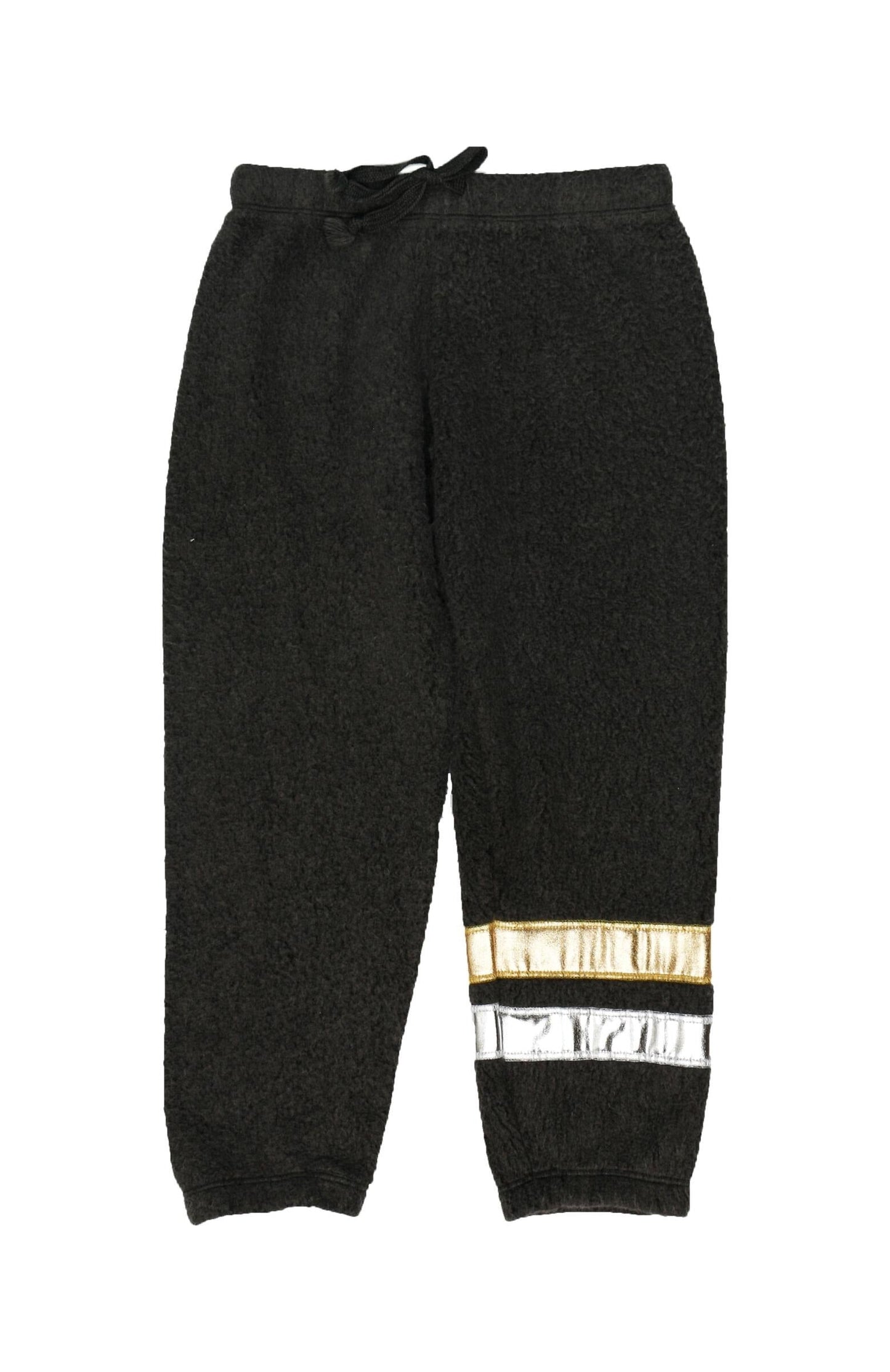 Contrasting Foil-Strip Sweatpants