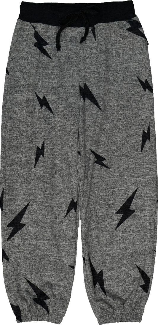 Wide-Legged Sweatpants (Lightning Bolt Pattern)