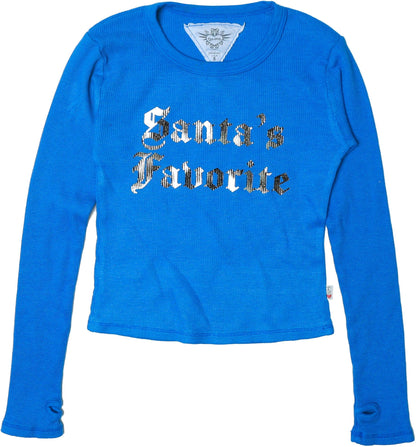 Signature Long-Sleeved Thermal Shirt with Thumbholes ("Santa's Favorite")