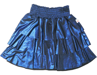 Metallic Three-Tiered Skirt