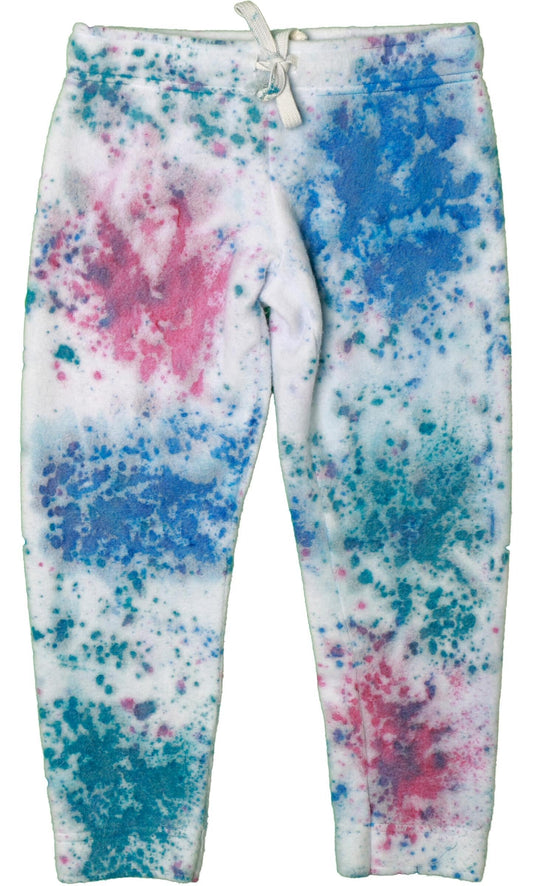 Athletic Pants (Reversed-Fabric Multi-Splatter Tie-Dye)