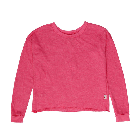 Heather Signature Raw-Edged Pullover