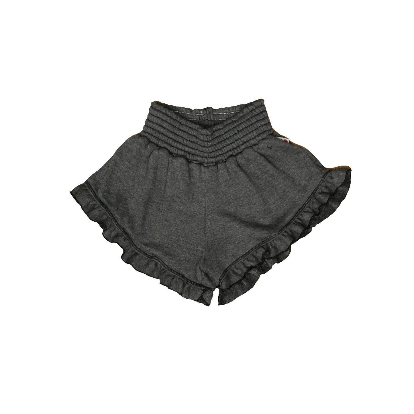 Heather Ruffle-Edged Shorts