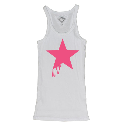 Racerback Tank (Star Paint Drip Print)