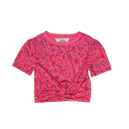 Knotted Tee (Floral Pattern)