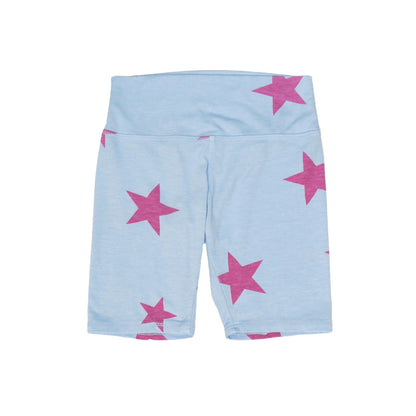 Bike Shorts (Pink Stars Pattern)