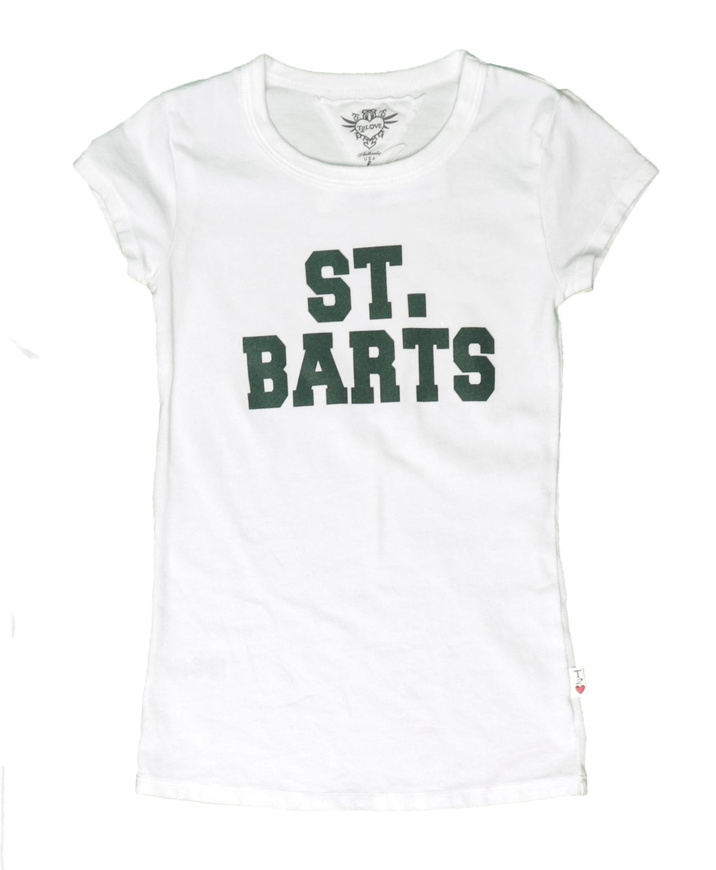 "ST. BARTS" Classic Cap Sleeve Tee