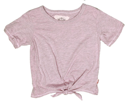 Heather Tie-Front Tee