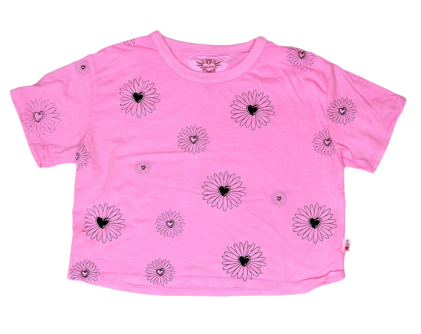 Boxy Tee (Daisy Pattern)