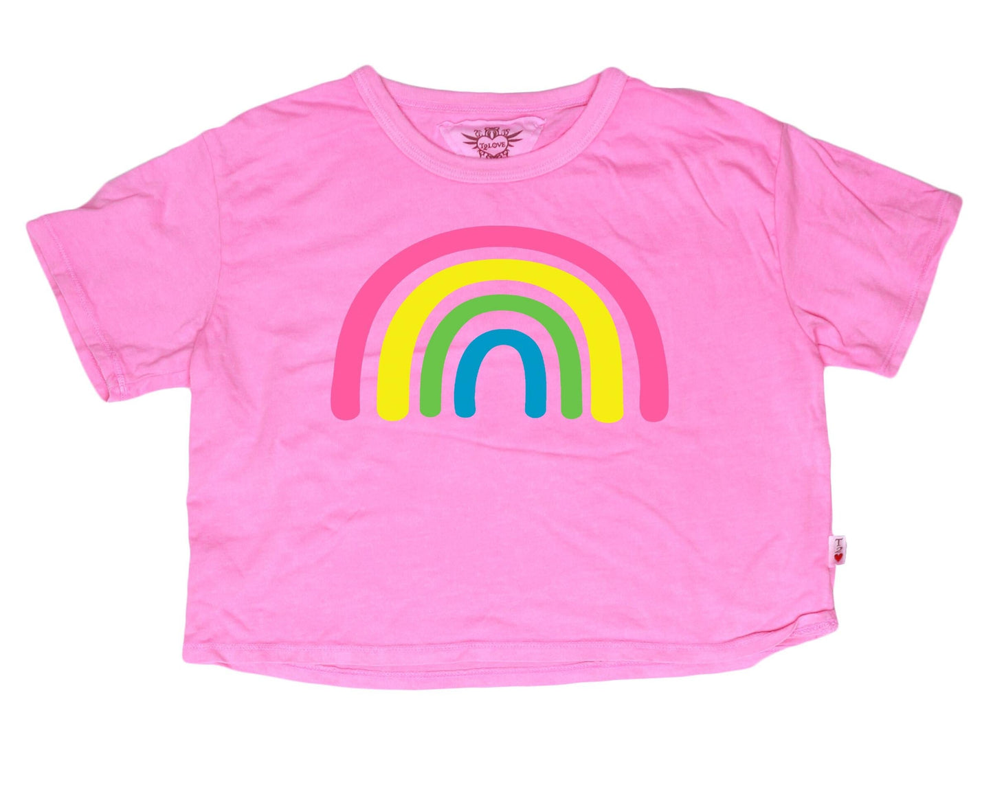 Boxy Tee (Rainbow Print)