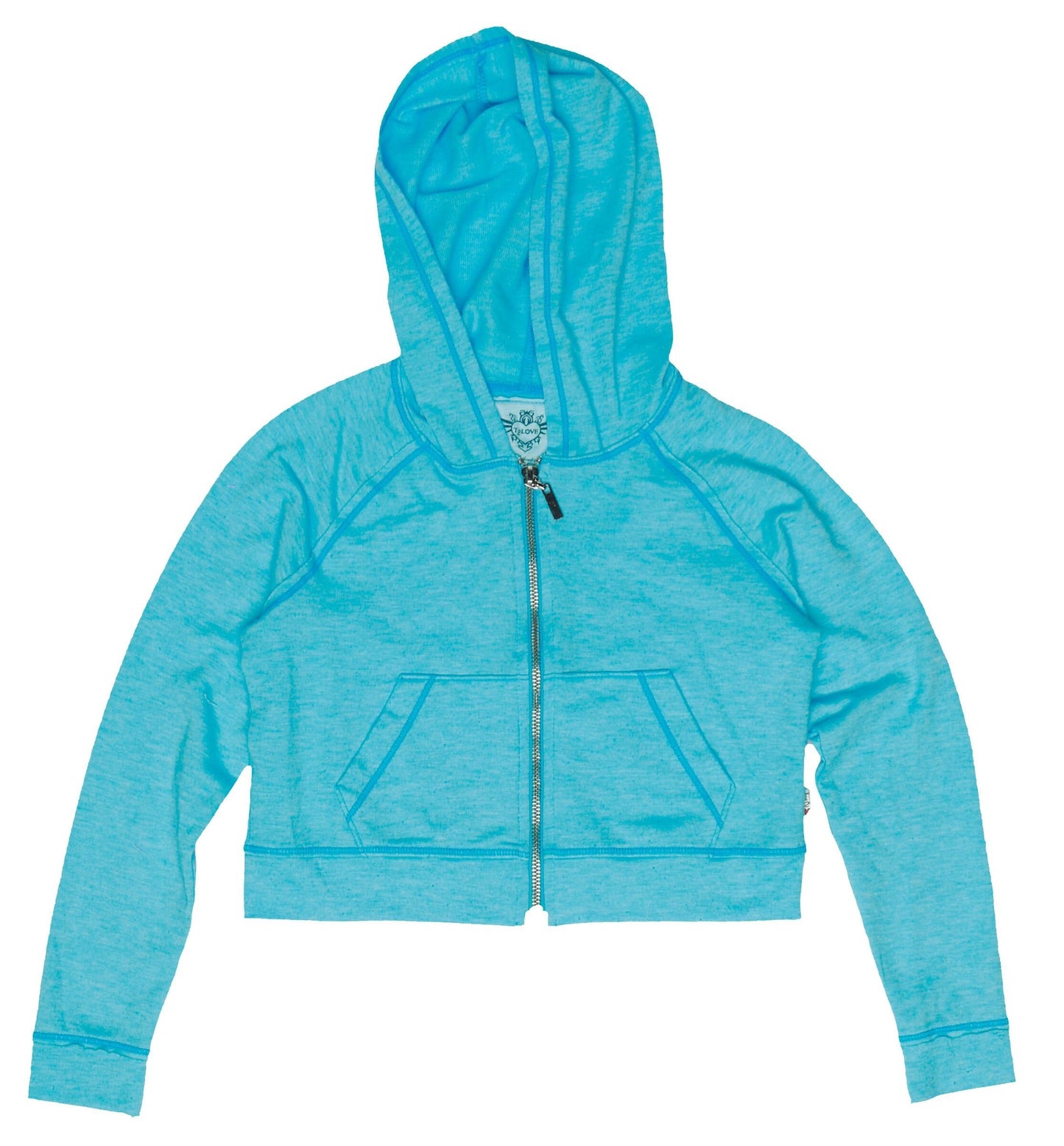 Heather Cropped Hooded Jacket