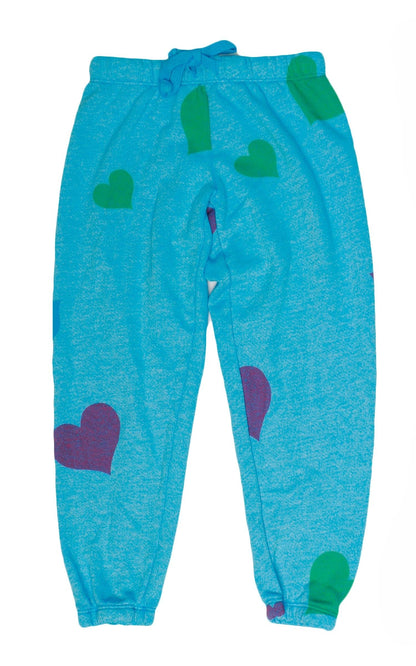 Short Sweatpants (Colored-Hearts Pattern)